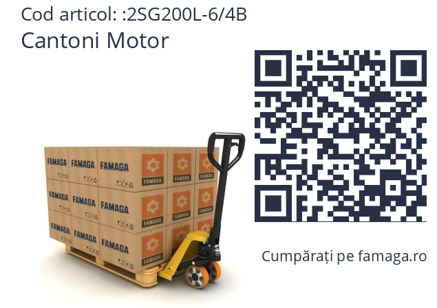   Cantoni Motor 2SG200L-6/4B