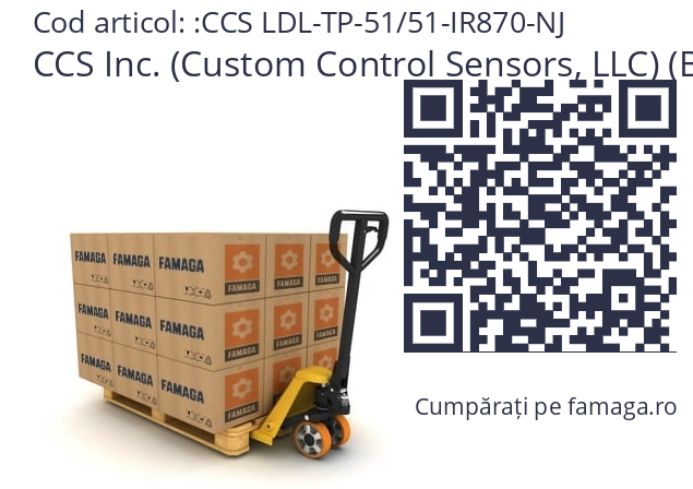   CCS Inc. (Custom Control Sensors, LLC) (Brand of OPTEX GROUP) CCS LDL-TP-51/51-IR870-NJ