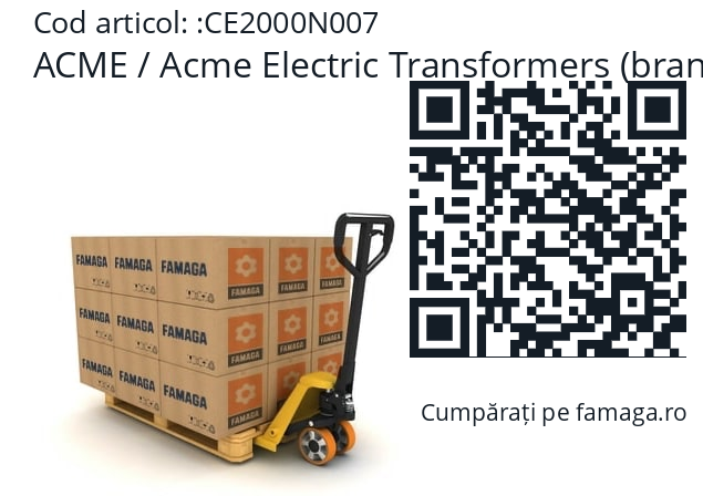   ACME / Acme Electric Transformers (brand of Hubbell) CE2000N007