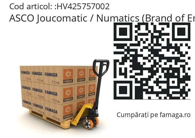   ASCO Joucomatic / Numatics (Brand of Emerson) HV425757002