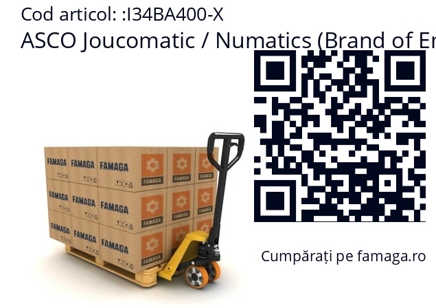   ASCO Joucomatic / Numatics (Brand of Emerson) I34BA400-X