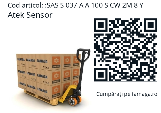  Atek Sensor SAS S 037 A A 100 S CW 2M 8 Y