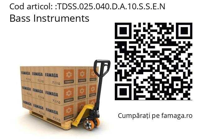   Bass Instruments TDSS.025.040.D.A.10.S.S.E.N