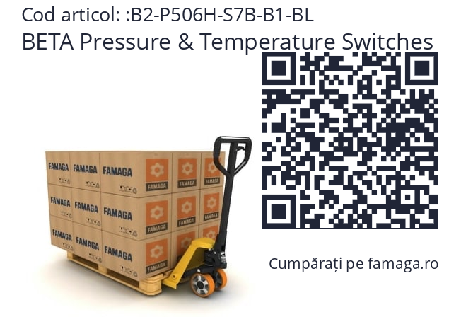   BETA Pressure & Temperature Switches B2-P506H-S7B-B1-BL