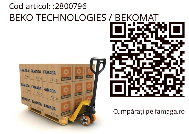  XEKA06008 BEKO TECHNOLOGIES / BEKOMAT 2800796