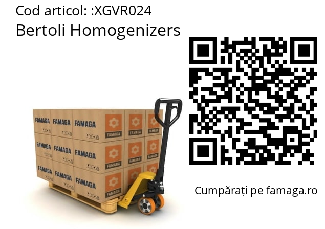   Bertoli Homogenizers XGVR024