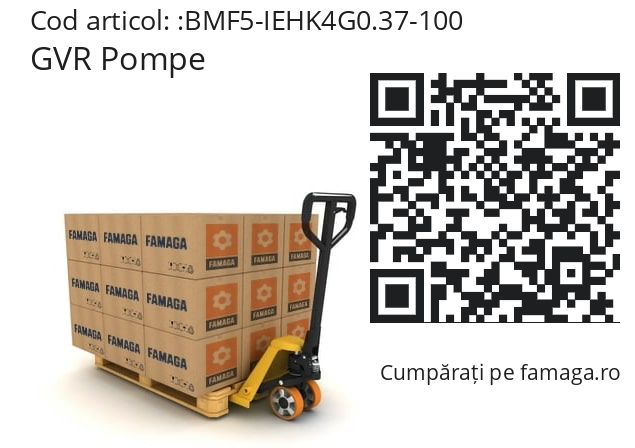   GVR Pompe BMF5-IEHK4G0.37-100