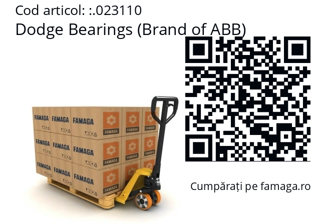   Dodge Bearings (Brand of ABB) .023110
