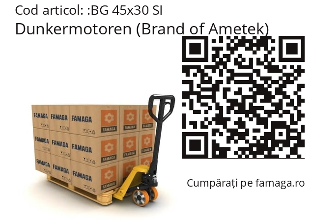   Dunkermotoren (Brand of Ametek) BG 45x30 SI