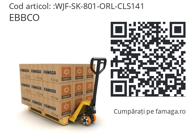   EBBCO WJF-SK-801-ORL-CLS141