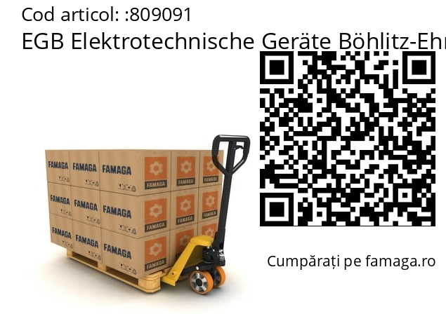   EGB Elektrotechnische Geräte Böhlitz-Ehrenberg 809091