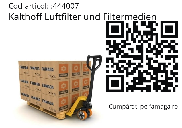   Kalthoff Luftfilter und Filtermedien 444007