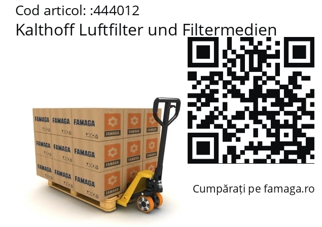   Kalthoff Luftfilter und Filtermedien 444012
