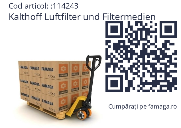   Kalthoff Luftfilter und Filtermedien 114243