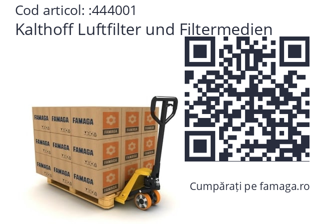   Kalthoff Luftfilter und Filtermedien 444001