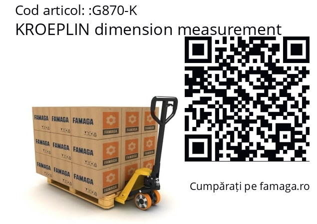   KROEPLIN dimension measurement G870-K