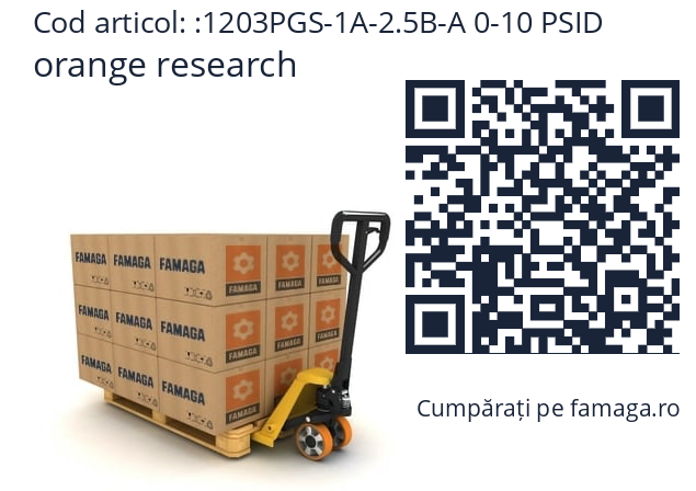   orange research 1203PGS-1A-2.5B-A 0-10 PSID
