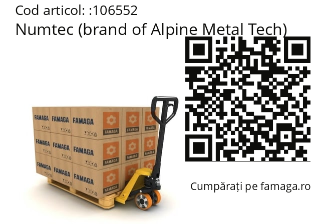   Numtec (brand of Alpine Metal Tech) 106552