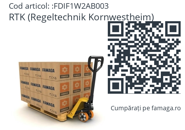   RTK (Regeltechnik Kornwestheim) FDIF1W2AB003